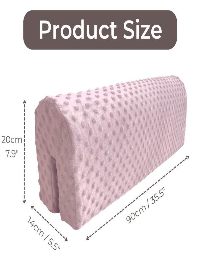 Wonder Space Toddlers' Bed Rail Bumpers Protecter - Children's Bed Guardrail Padding - Anti-Collision | Increased Height | Fall Prevention - Easy InstallEnhanced Safety Mostly Fit (3ft, Pink) - Image 5